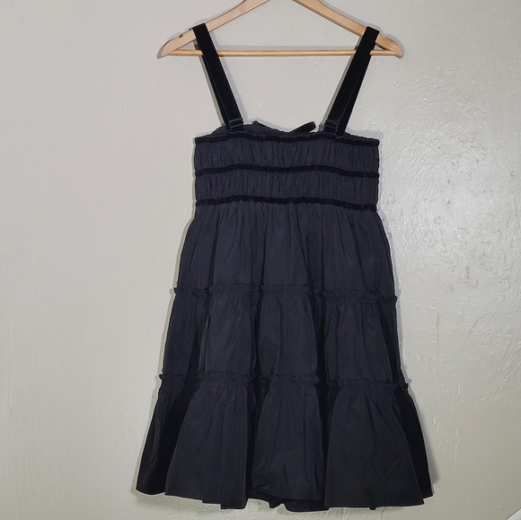 Hunter Bell Elegant Black Tiered Dress - Picture 2 of 6
